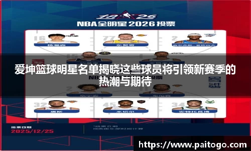 爱坤篮球明星名单揭晓这些球员将引领新赛季的热潮与期待